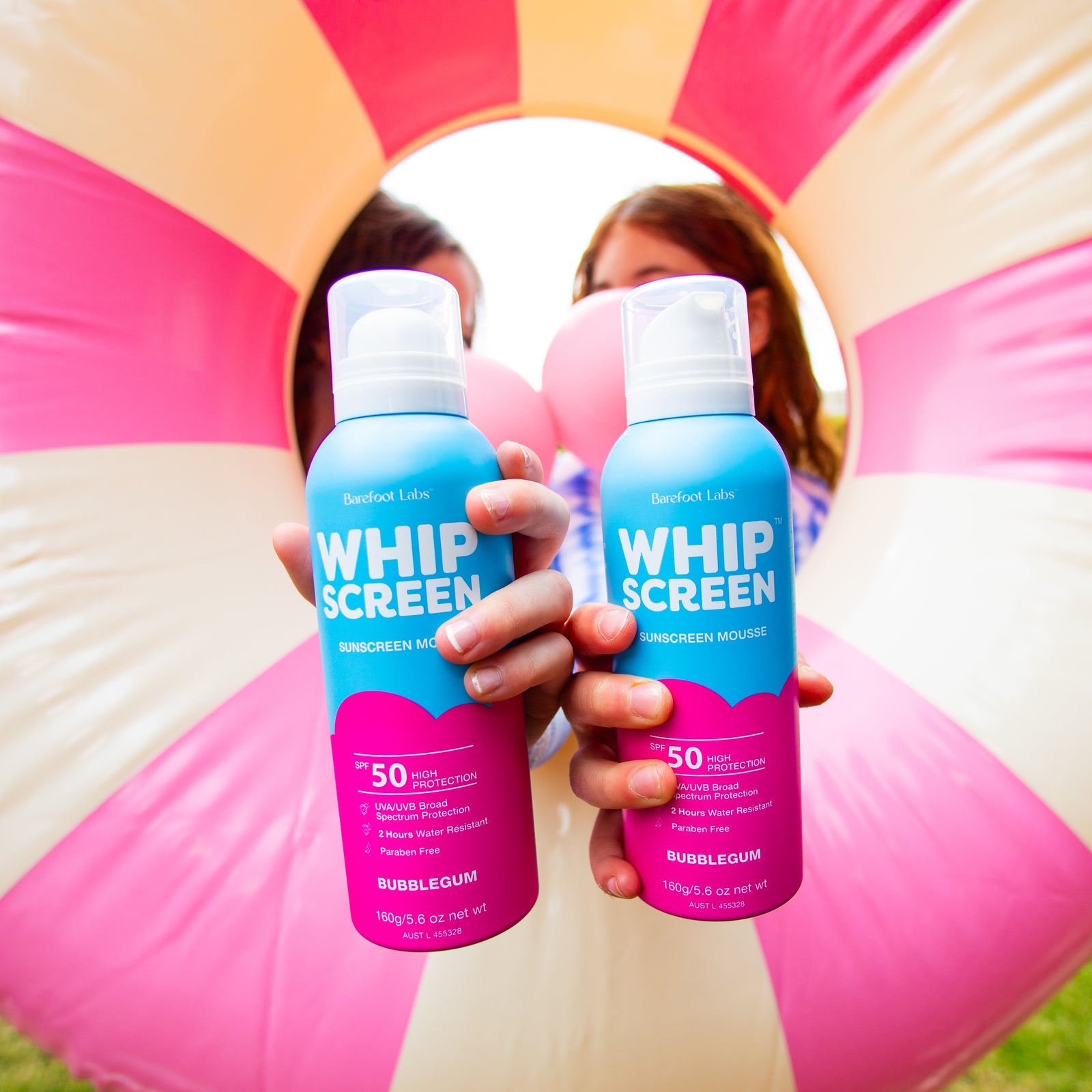 WhipScreen SPF50 Sunscreen Mousse (Bubblegum)