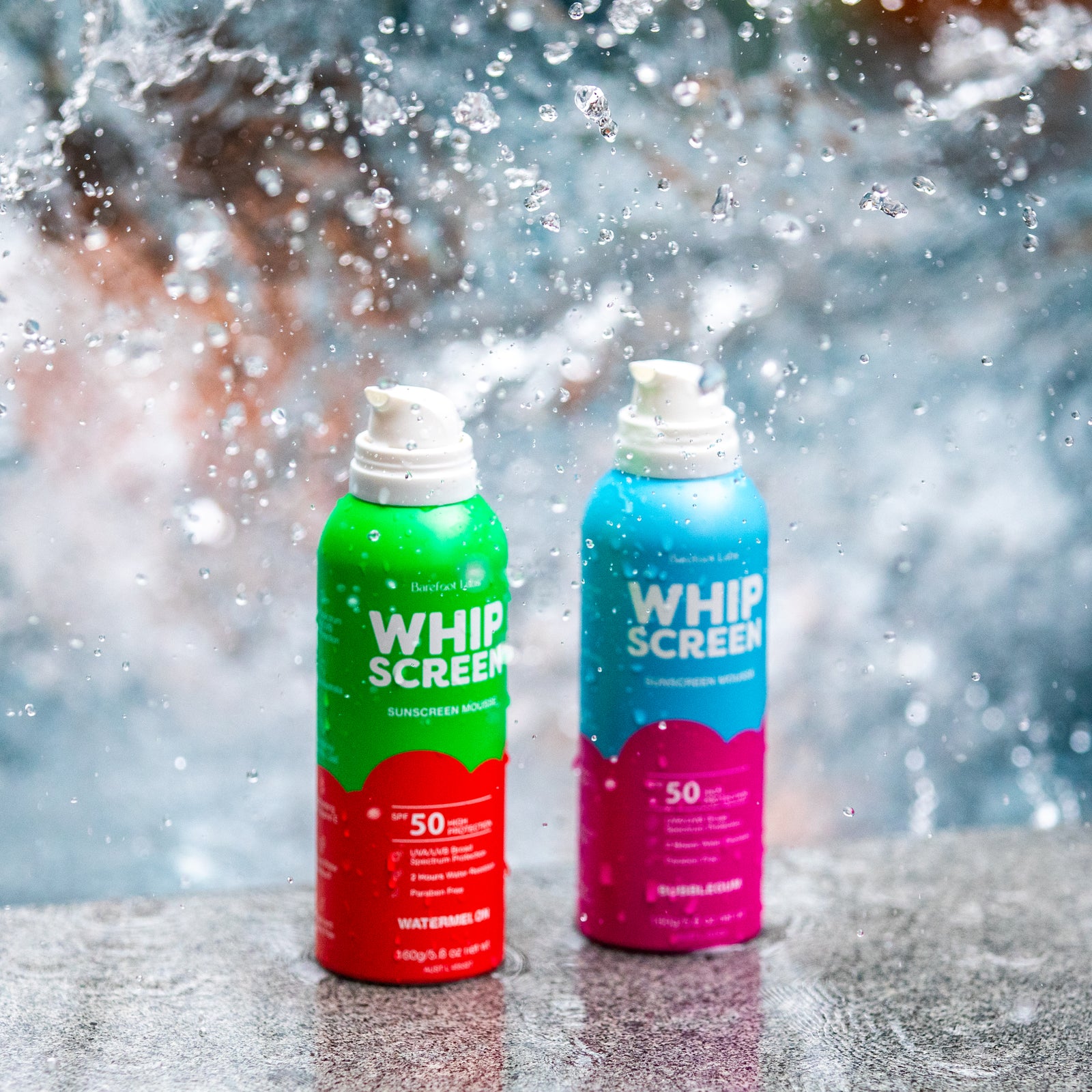 WhipScreen SPF50 Sunscreen Mousse (Watermelon)