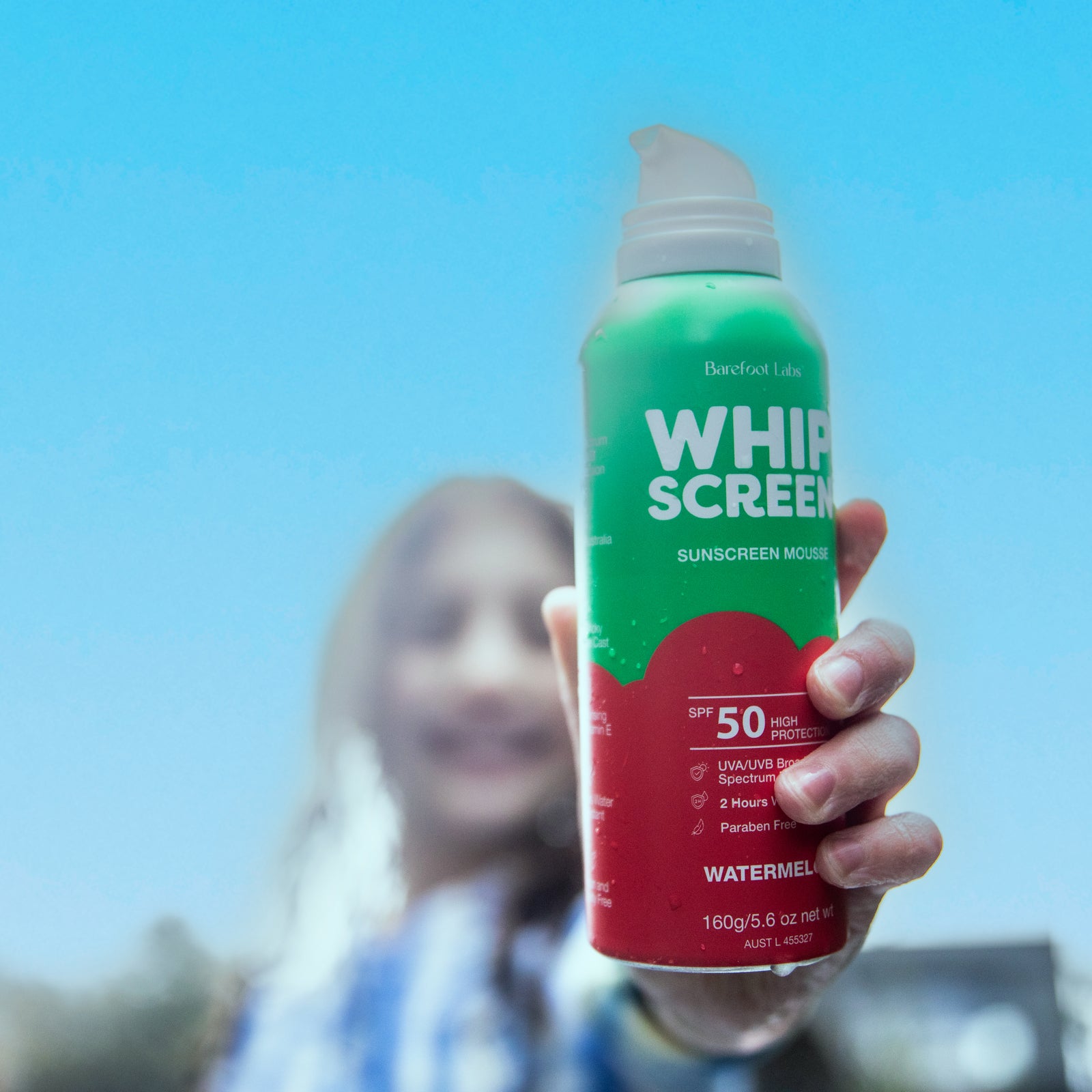 WhipScreen SPF50 Sunscreen Mousse (Watermelon)