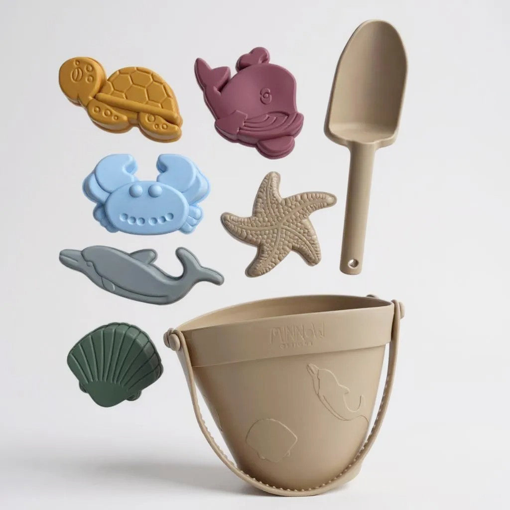 Silicone Beach Bucket Set (Sand)