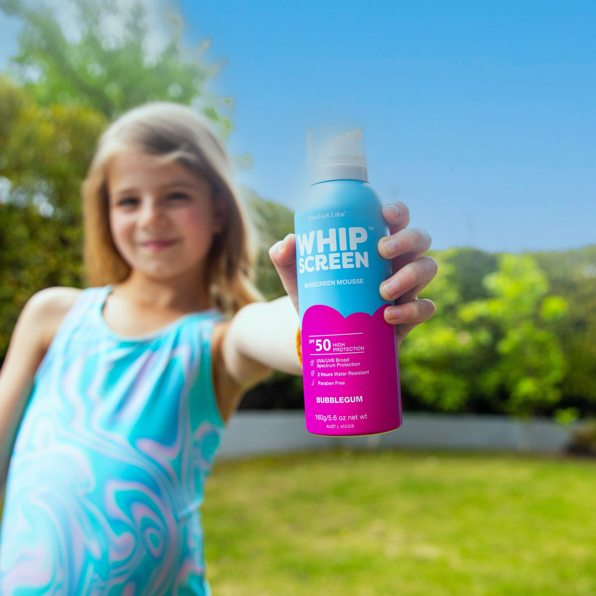 WhipScreen SPF50 Sunscreen Mousse (Bubblegum)