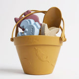 Silicone Beach Bucket Set (Mustard)