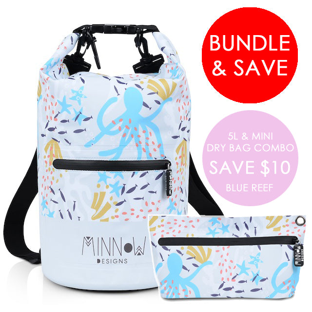 5L & MINI DRY BAG COMBO (BLUE REEF)